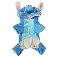 Dog Costume Cartoon Cosplay Winter Dog Clothes Blue Costume Plush Fabric XS S M L XL