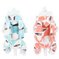 Dog Costume Pajamas Rabbit / Bunny Casual / Sporty Fashion Casual / Daily Winter Dog Clothes Breathable Pink Green Costume Fleece XS S M L XL XXL