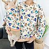 Dog Costume Shirt / T-Shirt Matching Outfits Cartoon Animal Cute Sports Casual / Daily Winter Dog Clothes Puppy Clothes Dog Outfits Warm Blue Pink Beige Costume for Girl and Boy Dog Fleece Women M S
