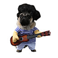 Dog Costume Shirt / T-Shirt Pants Stripes Party Cosplay Birthday Dog Clothes Costume Polyester M L XL