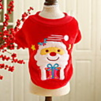 Dog Costume Sweater Puppy Clothes Santa Claus Cosplay Christmas Winter Dog Clothes Puppy Clothes Dog Outfits Red Green Costume for Girl and Boy Dog Polyster XXS XS S M L