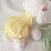 Dog Cotton Dress,  Dog Summer Clothes for Small Dogs Girl,  Cat Apparel,  Yellow for Small Dogs miniinthebox