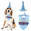 Dog Dog Bandana Dog Bibs Scarf Triangle Bibs Accessories Dog Clothes Adjustable Blue Pink Christmas Birthday Costume Husky Golden Retriever Corgi Cotton Polyster Cartoon Letter Number Casual