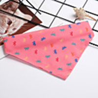 Dog Dog Bandana Dog Bibs Scarf Triangle Bibs Accessories Dog Clothes Adjustable Fuchsia Blue Pink Costume Husky Golden Retriever Corgi Cotton Polyster Bowknot Casual / Sporty Cute S M