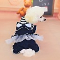 Dog Dress Bowknot Casual / Daily Cute Christmas Party Winter Dog Clothes Warm Green Costume Cotton S M L XL XXL