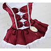 Dog Dress Princess Casual / Daily Fashion Wedding Party Dog Clothes Dark Red Dark Blue Costume Cotton XS S M L XL