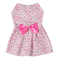 Dog Dress Puppy Clothes Bowknot Fashion Casual / Daily Dog Clothes Puppy Clothes Dog Outfits Red Blue Costume for Girl and Boy Dog Cotton XS S M L XL miniinthebox