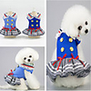 Dog Dress Puppy Clothes Other Simple Style Dog Clothes Puppy Clothes Dog Outfits Dark Blue Light Blue Costume for Girl and Boy Dog Cotton / Polyester XS S M L XL