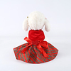 Dog Dress Puppy Clothes Plaid / Check Bowknot DressesSkirts Sweet Style Winter Dog Clothes Puppy Clothes Dog Outfits Red Costume for Girl and Boy Dog Terylene XXS XS S M L miniinthebox