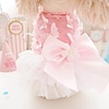 Dog Dress Puppy Clothes Solid Colored Wedding Dog Clothes Puppy Clothes Dog Outfits Yellow Pink Costume for Girl and Boy Dog Polyster XS S M L XL