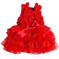 Dog Dress Solid Colored Wedding Wedding Party Dog Clothes Red Pink Costume Polyster XS S M L XL