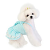 Dog Dress Stripes Bowknot Casual / Daily Fashion Dog Clothes Blue Pink Costume Terylene XS S M L XL XXL