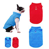dog fleece vest,  cozy soft winter coat, warm dog apparel, cold weather small dog pullover fleece jacket sweater with leash ring l miniinthebox