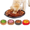 Dog Food Storage / Dog Feeding Mat / Pet Snuffle Mat Fabric Relieves Stress Washable Training Patchwork Classic Yellow Pink Green Bowls Feeding miniinthebox