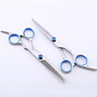 Dog Grooming Alloy Scissor Portable Pet Grooming Supplies White 2