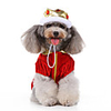 Dog Halloween Costumes Costume Dress Prince Casual / Sporty Cute Christmas Party Dog Clothes Breathable Red Costume Polyester S M L XL