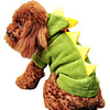 Dog Halloween Costumes Costume Hoodie Solid Colored Dinosaur Fun Whimsical Cosplay Halloween Holiday Winter Dog Clothes Warm Red Green Costume Polyster XS S M L XL