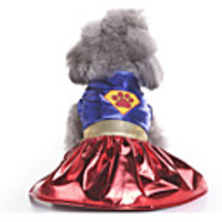 Dog Halloween Costumes Costume Outfits Geometric Santa Claus Holiday Christmas Halloween Winter Dog Clothes Puppy Clothes Dog Outfits Black Red Blue Costume for Girl and Boy Dog Polyster S M L XL