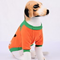 Dog Halloween Costumes Outfits Pumpkin Holiday Funny Halloween Winter Dog Clothes Orange Costume Baby Small Dog Polyster XS S M L XL