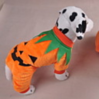Dog Halloween Costumes Outfits Pumpkin Holiday Funny Halloween Winter Dog Clothes Orange Costume Polyster S M L XL