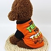 Dog Halloween Costumes Shirt / T-Shirt Puppy Clothes"es Sayings Halloween Dog Clothes Puppy Clothes Dog Outfits White Black Orange Costume for Girl and Boy Dog Polyster XS S M L XL