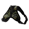 Dog Harness Adjustable Breathable Safety Solid Colored Nylon Black / Red Black / White Camouflage Color Leopard Black