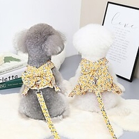 Dog Harness Dress Floral Botanical Fashion Cute Casual / Daily Outdoor Dog Clothes Puppy Clothes Dog Outfits Soft 1 2 3 Costume for Girl and Boy Dog Polyester S M L XL XXL miniinthebox