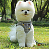 Dog Harness Leash Hands Free Leash Reflective Adjustable / Retractable Footprint / Paw Solid Vest Letter Oxford Cloth Corgi Beagle Shiba Inu Pug Bichon Frise Shih Tzu Pink Khaki