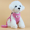 Dog Harness Leash Hands Free Leash Walking Adjustable / Retractable Training Solid Vest Letter Oxford Cloth Corgi Shiba Inu Pug Bichon Frise Shih Tzu Poodle Fuchsia Pink