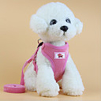 Dog Harness Leash Hands Free Leash Walking Adjustable / Retractable Training Solid Vest Letter Oxford Cloth Corgi Shiba Inu Pug Bichon Frise Shih Tzu Poodle Fuchsia Pink