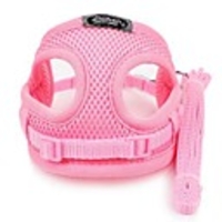 Dog Harness Mesh Harness Textile Black Red