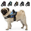 Dog Harness Reflective Breathable Adjustable / Retractable Training Running Comfortable Safety Polka Dot Multi Color Heart Camo / Camouflage Bone Fabric Small Dog Medium Dog Large Dog Navy Black miniinthebox