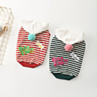 Dog Hoodie Animal Printed Fashion Cute Casual / Daily Dog Clothes Puppy Clothes Dog Outfits Breathable Red Green Costume for Girl and Boy Dog Cotton XS S M L XL XXL