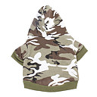 Dog Hoodie Camo / Camouflage Casual / Daily Fashion Winter Dog Clothes Breathable Pink Green Costume Cotton XXS XS S M L XL