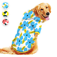 Dog Hoodie Flower Cartoon Funny Cute Casual / Daily Dog Clothes Puppy Clothes Dog Outfits Breathable Yellow Red Blue Costume for Girl and Boy Dog Polyster S M L XL