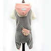 Dog Hoodie Jumpsuit Color Block Casual / Daily Winter Dog Clothes Puppy Clothes Dog Outfits Warm Blue Gray Costume for Girl and Boy Dog Cotton S M L XL XXL