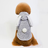 Dog Hoodie Jumpsuit Puppy Clothes Rabbit / Bunny Rabbit Cosplay Winter Dog Clothes Puppy Clothes Dog Outfits Pink Gray Costume for Girl and Boy Dog Flannel Fabric S M L XL XXL