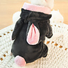 Dog Hoodie Jumpsuit Puppy Clothes Rabbit / Bunny Rabbit Cosplay Winter Dog Clothes Puppy Clothes Dog Outfits White Purple Pink Costume for Girl and Boy Dog Flannel Fabric XS S M L XL XXL