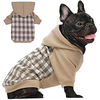 Dog Hoodie Plaid Basic Leisure Casual / Daily Dog Clothes Puppy Clothes Dog Outfits Breathable Brown Costume for Girl and Boy Dog Knitted S M L XL