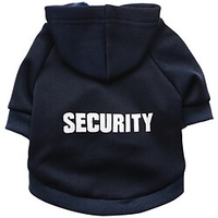 Dog Hoodie Puppy Clothes Letter Number Casual Daily Indoor Winter Dog Clothes Puppy Clothes Dog Outfits Warm Black Gray Dark Blue Costume for Girl and Boy Dog Cotton XS S M L miniinthebox