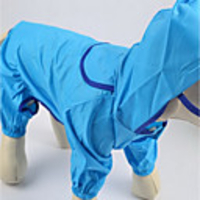 Dog Hoodie Rain Coat Puppy Clothes Solid Colored Casual / Daily Outdoor Dog Clothes Puppy Clothes Dog Outfits Pink Light Blue Costume for Girl and Boy Dog Nylon XS S M L XL XXL
