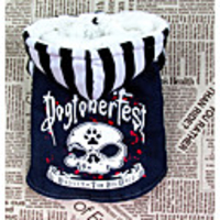 Dog Hoodie Skull Stylish Winter Dog Clothes Warm Red Costume Velvet Chiffon Down XS M L XL