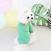 Dog Hoodie Solid Colored Basic Cute Casual / Daily Winter Dog Clothes Puppy Clothes Dog Outfits Breathable Purple Yellow Green Costume for Girl and Boy Dog Cotton S M L XL XXL