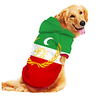 Dog Hoodie Sweatshirt Print Flag National Flag Fashion Cool Funny Casual / Daily Outdoor Dog Clothes Puppy Clothes Dog Outfits Breathable Green Costume for Girl and Boy Dog Polyster S M L XL