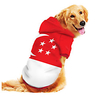 Dog Hoodie Sweatshirt Print Flag National Flag Fashion Cool Funny Casual / Daily Outdoor Dog Clothes Puppy Clothes Dog Outfits Breathable Red Costume for Girl and Boy Dog Polyster S M L XL