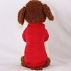 Dog Hoodie Sweatshirt Solid Colored Casual / Daily Winter Dog Clothes Black Red Pink Costume Down Cotton XS S M L XL XXL