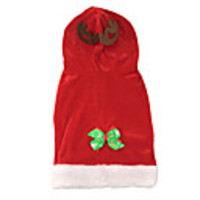 Dog Jacket Fleece Vest Smile Face Sweet Cute Casual / Daily Outdoor Winter Dog Clothes Puppy Clothes Dog Outfits Breathable Red Costume for Girl and Boy Dog Cotton S M L XL XXL