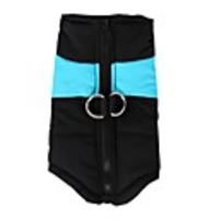 Dog Jacket Puffer / Down Jacket Color Block Casual / Daily Warm Ups Outdoor Winter Dog Clothes Red Blue Pink Costume Mixed Material S M L XL XXL XXXL