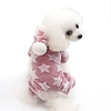 Dog Jacket Vest Puffer / Down Jacket Stars Casual / Daily Outdoor Winter Dog Clothes Puppy Clothes Dog Outfits Warm Blue Pink Costume for Girl and Boy Dog Down Cotton XS S M L XL