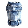 dog jeans puppy jacket cat clothes pet costume small and medium dog cool coat blue hoodies(xs)
